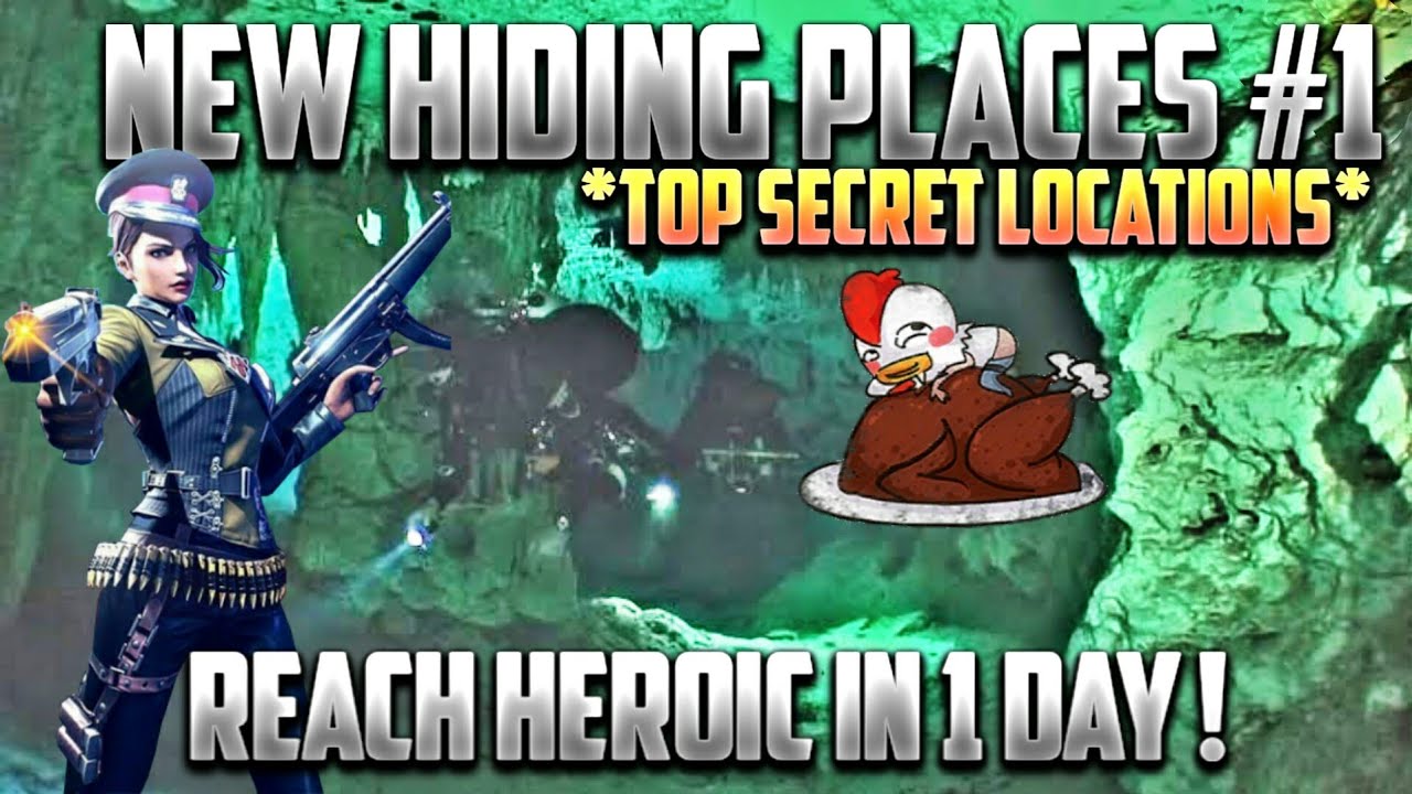 FREE FIRE Top 5 BEST HIDING PLACES in BERMUDA MAP #1 | Secret PRO TIPS &  TRICKS - 