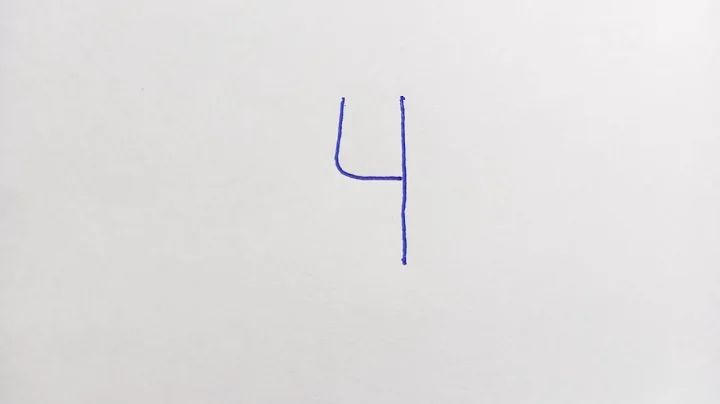 用數字4畫斑馬  -  Zebra - 天天要聞