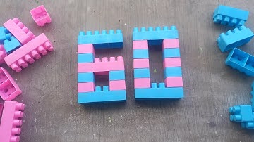 Satisfying diy number Sixty / ASMR Building blocks lego