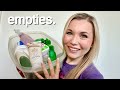 Empties  feb  march 2023  makeup home fragrance skin care