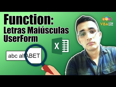 [VBA] Function para colocar as letras do formulário em maiúscula (Caixa Alta)