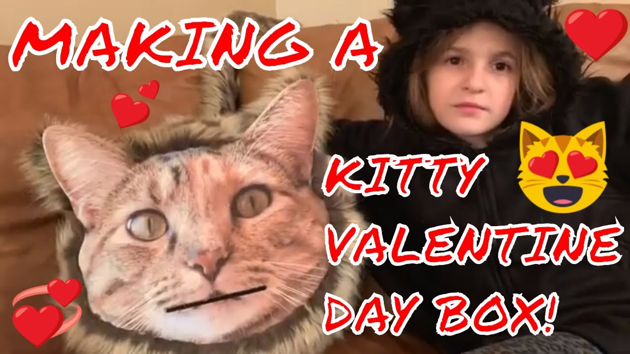 MAKING A KITTY VALENTINE BOX - YouTube