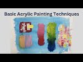 Basic acrylic painting techniques for beginners