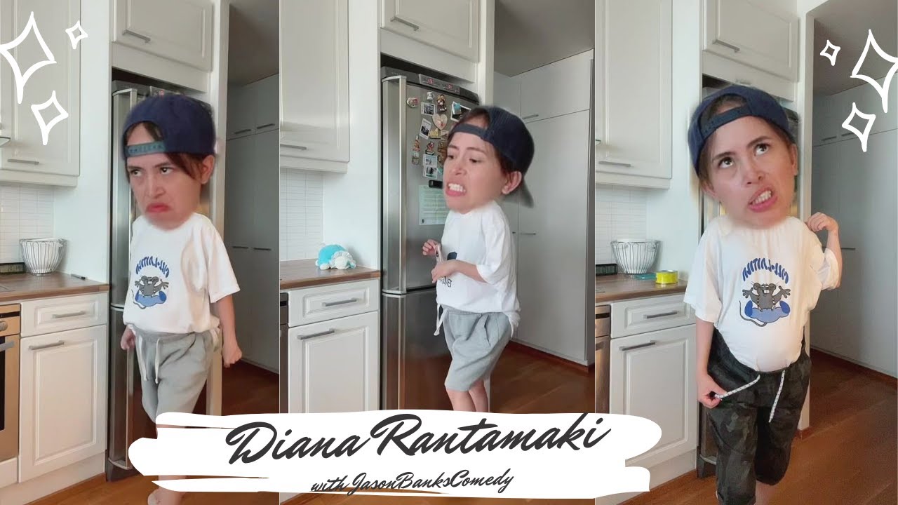 🤪 Funniest TikTok Big Head Compilation - Diana Rantamaki and Jason Banks Comedy