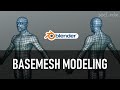 Modeling a character basemesh in blender tutorial
