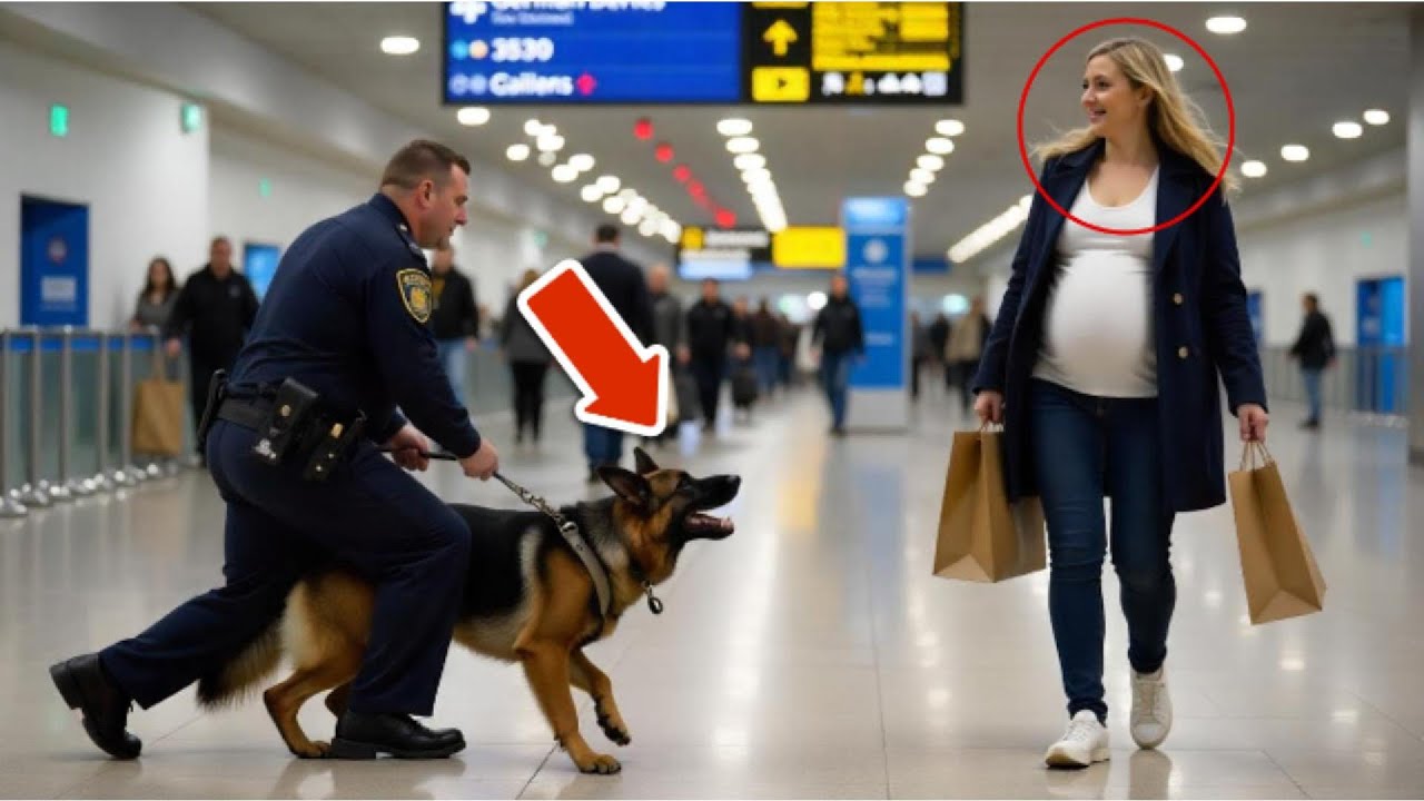 K9 Dog Barks at Pregnant Woman  Then Police Uncover a Shocking Truth - Dog Stories