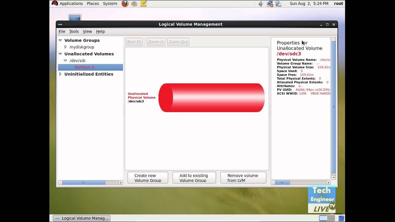 Configure LVM via GUI in RHEL OS - YouTube