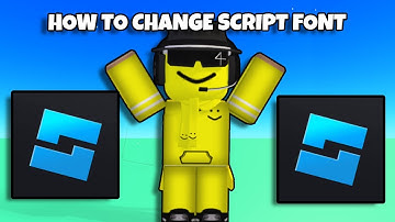 HOW TO CHANGE SCRIPT FONT IN ROBLOX STUDIO!