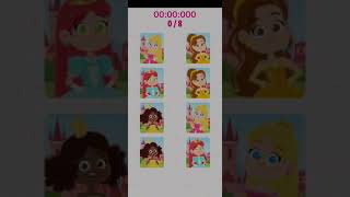 Princess Memory Game - Normal mode - Educational Game - #Shorts screenshot 4