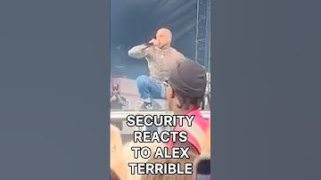 Security Reacts to Alex Terrible No Mic Screams #alexterrible #slaughtertoprevail  #deathcore