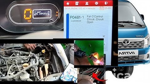 TATA INTRA V30 check light glow dtc p0481 fan 2 control circuit circuit open 