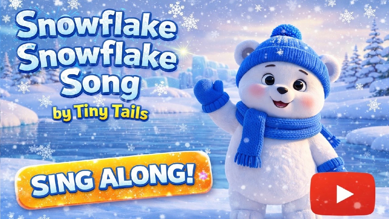 Snowflake Snowflake Song | Snowflake Song for kids | Tiny Tails - YouTube