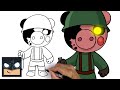 How To Draw Soldier | Roblox Piggy
