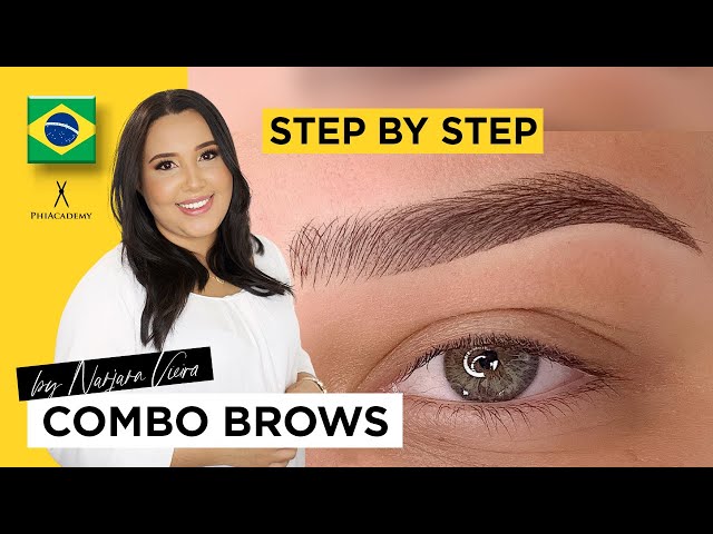 Combo Brows training - Step by Step | Microblading & Powder Brows | Combination Brows by PhiAcademy class=