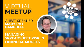Managing Spreadsheet Risk in Financial Models