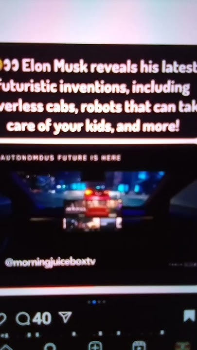 Elon musk reveals the latest invention? #elon#elonmusk #