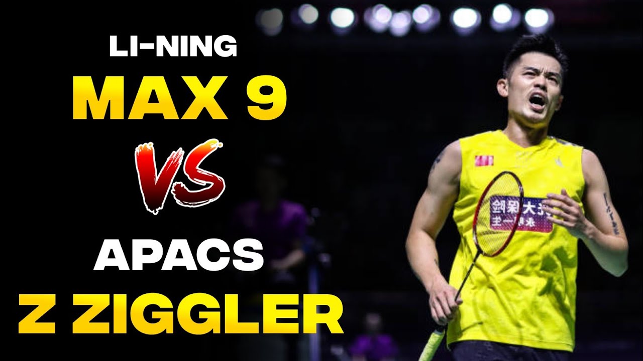 Apacs Z Ziggler VS Li-Ning GForce Superlite Max 9 Badminton Racket Comparison !