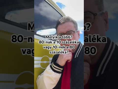 Melyik a több? 80-nak a 10 százaléka vagy 10-nek a 80 százaléka? #fejtörő #youtubeshorts