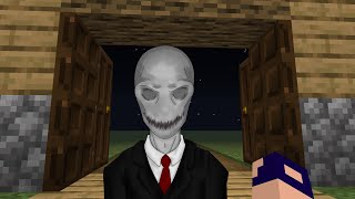 ENTREI NA FLORESTA E DESAFIEI O SLENDERMAN NO MINECRAFT!!