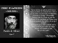 Osho rajneesh  paroles de silence  7