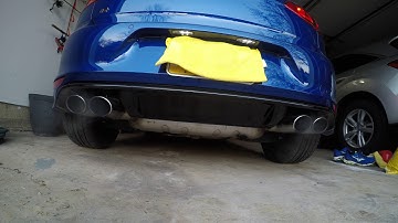Golf R cold start with resonator delete flaps coded open