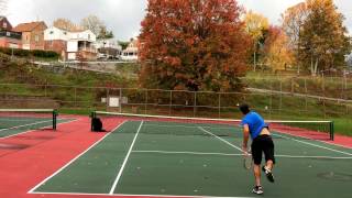 Practicing Serve - Back Perspective First Serve screenshot 3