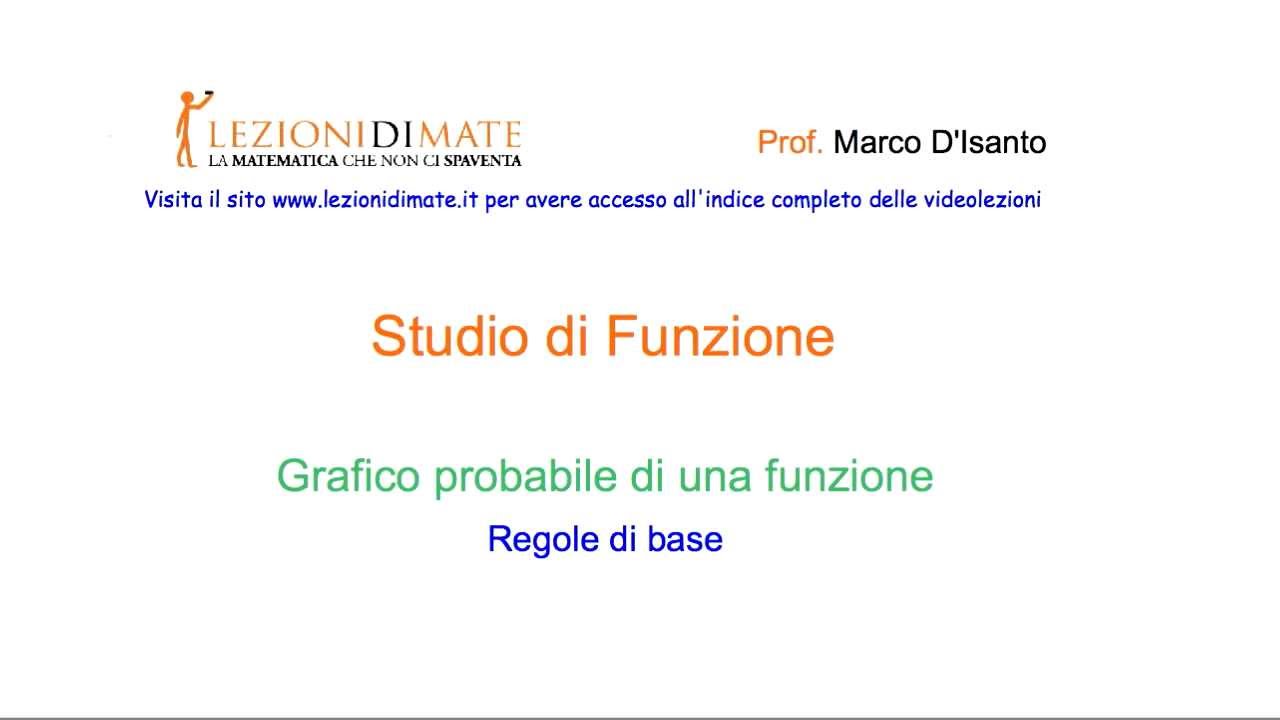 Come Fare Il Grafico Probabile Di Una Funzione Viva La Scuola