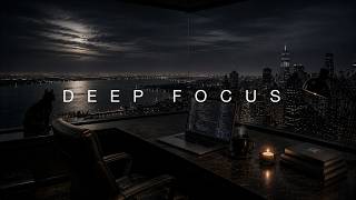 Deep Focus — Corner Window Ocean & City Skyline Ambient for Deep Work, Coding & Study [2 Hours]