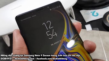 Cường lực keo UV Samsung Note 9 trông như thế nào