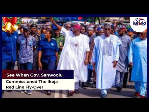 See When Gov. Sanwoolu Commissioned The Ikeja Red Line Fly-Over