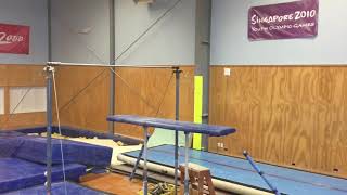 [Gymnastics] High Bar with the Boys - Two and a half twisting Kovacs