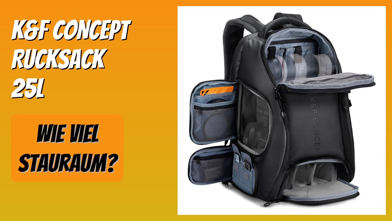 Swiss Concept Rucksack BEWERTUNG (2025): K&F CONCEPT Rucksack 25L. WESENTLICHE Einzelheiten ...