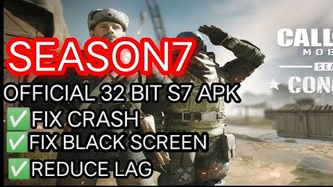SEASON7 32BIT OFFICIAL FIX CRASH/BLACK SCREEN TESTED ON VIVOY11