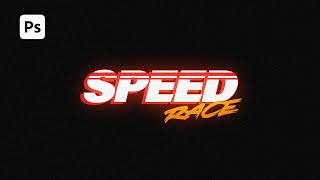 How to Create Retro 80s Racing Sport Text Effect Design in Photoshop - Photoshop Tutorials