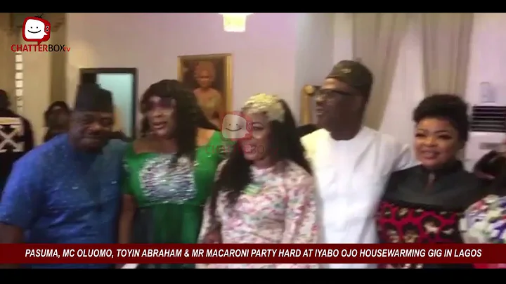 PASUMA, MC OLUOMO, TOYIN ABRAHAM & MR MACARONI PARTY HARD AT IYABO OJO HOUSEWARMING GIG IN LAGOS