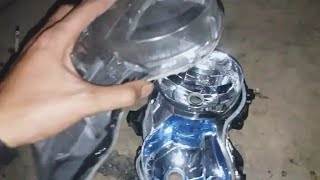 Cara membuka  Reflektor / kaca lampu ori asli
