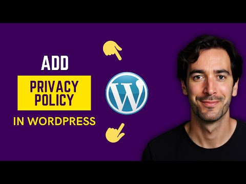 How To Add Privacy Policy In WordPress (FAST Method)