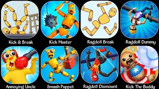 Ragdoll Break,Ragdoll Fall,Kick Master,Ragdoll Dummy,Annoying Uncle Punch,Smash Puppet,Kick & Break screenshot 4