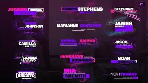 Particles and Modern Lower Thirds Premiere Pro Template Download