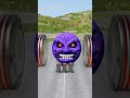 City Long Buses &amp; Cement Truck vs Hydraulic Crush -BeamNG.Drive 😭❌ #shorts