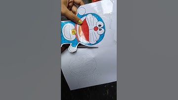 DIY 2in1 notebook😱 #diy #notebook #copy #cover #cartoon #doremon #craft #organiser #easy #stationary