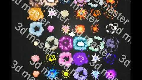Unity Asset Store Pack - Cartoon Explosion Stylized 2d Sprite Sheet Animations (Download link below)