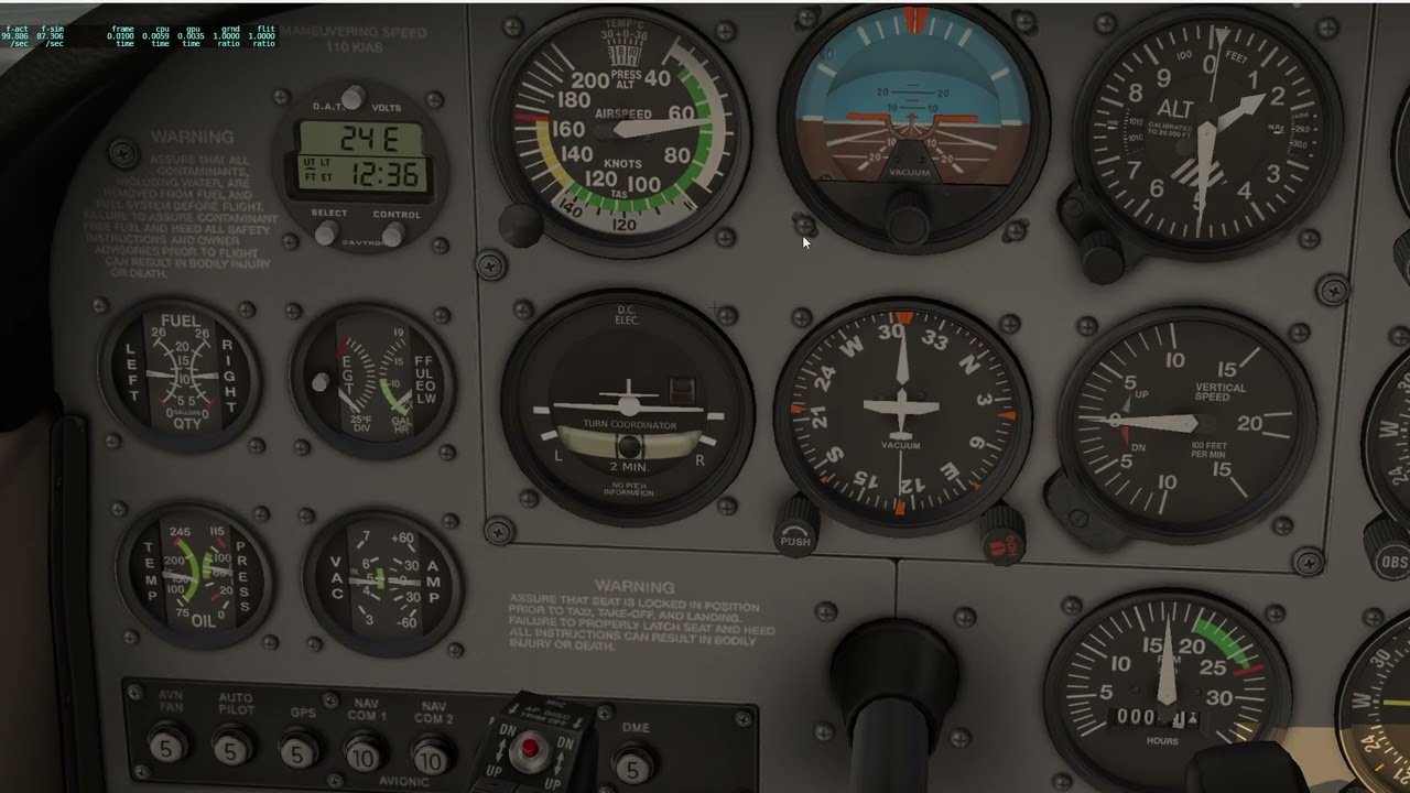 Flight Instruments or 6 Pack