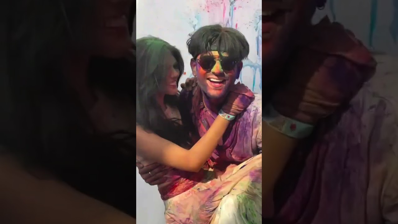 Pranali Rathod holi celebrations 2025 with aashay mishra #pranalirathod #holicelebration #pransh
