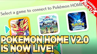 Pokemon Home V2.0 is LIVE! Non-Transferrable Pokemon \& details.