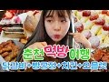 춘천 먹방 여행 - 토담닭갈비+김가 빵공장+딸기오믈렛+교촌치킨 [시니]