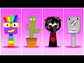 Sprunki OC Seven Phase 2 vs Dancing Cactus vs Retake Japan vs YouTube Creator Award Phase 4