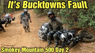 Old Bucktown, Burnt Boots, Crash, Bike Issues & Motocamping  | Smokey Mountain 500 Round 2 Day 2