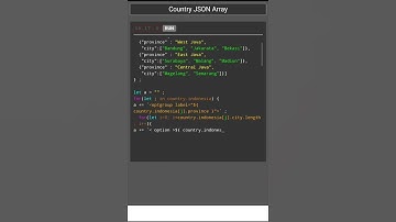 Select Option Country JSON Javascript.