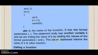 FUNCTION TYPE - FUNCTIONS RETURNING NOTHING - CALL